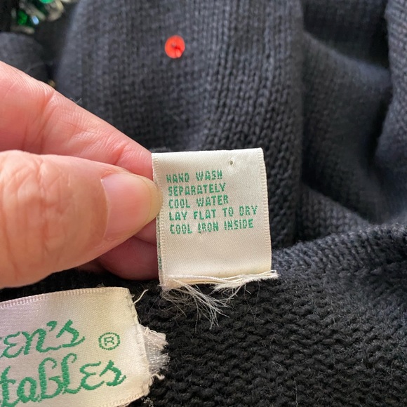 Colleens Collectibles Vintage Sequined Sweater Size L Beverly Goldberg Sweater - Picture 4 of 4